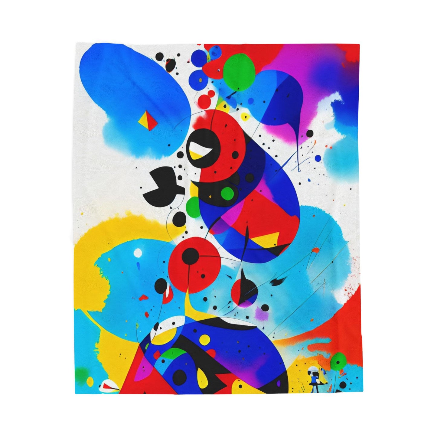 Velveteen Plush Blanket, Inspired by Miro