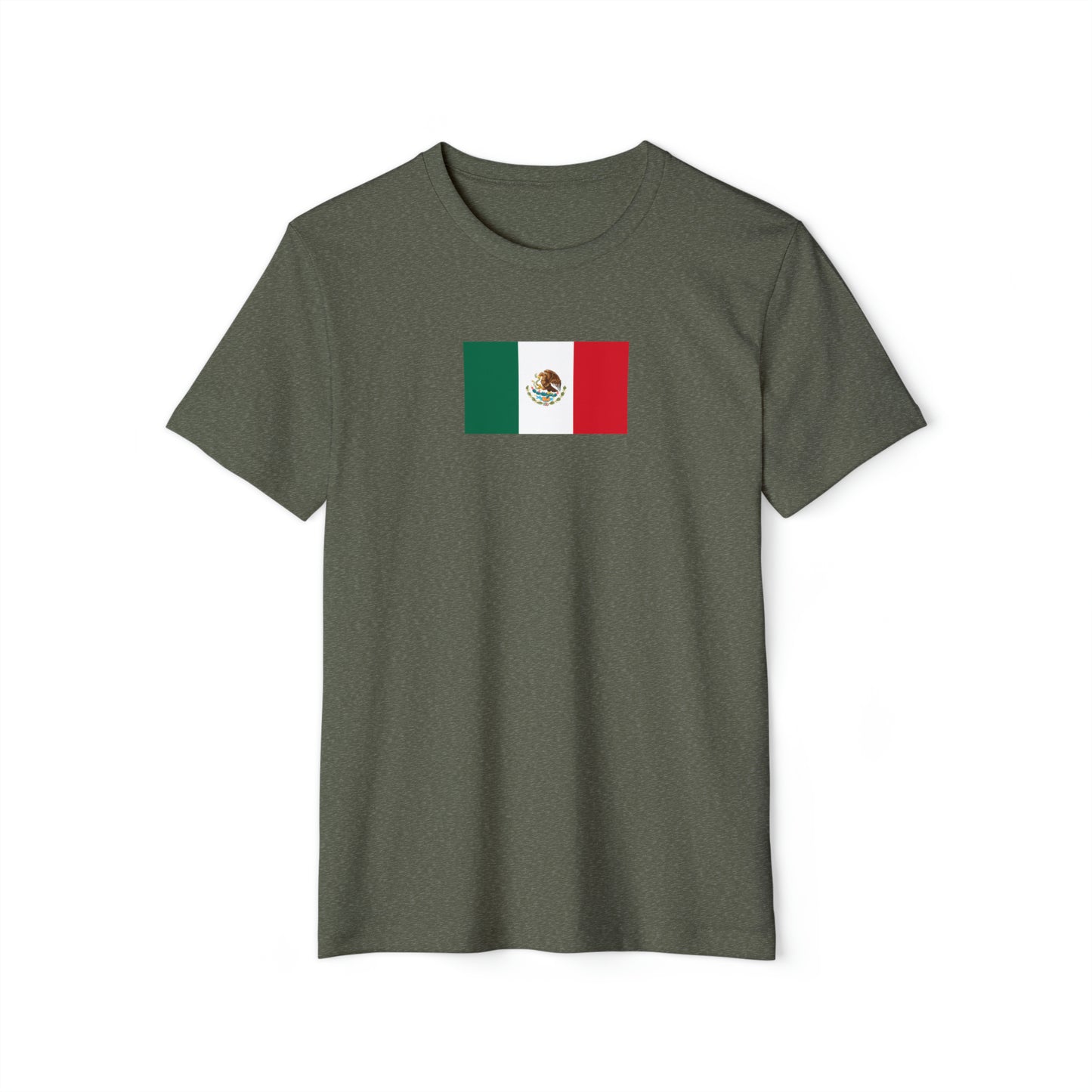 Mexican Flag, Unisex Recycled Organic T-Shirt