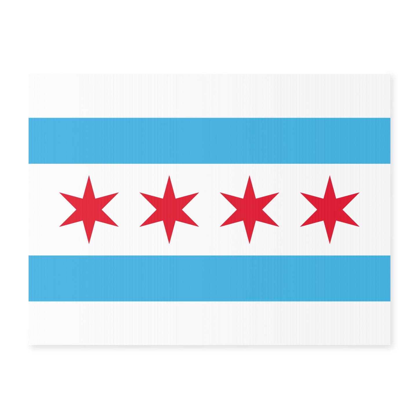 Chicago Flag Yard Sign