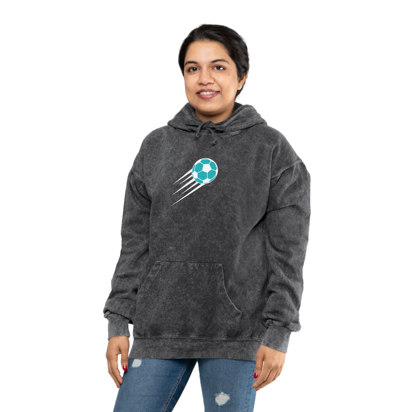 SOCCER Unisex Mineral Wash Hoodie