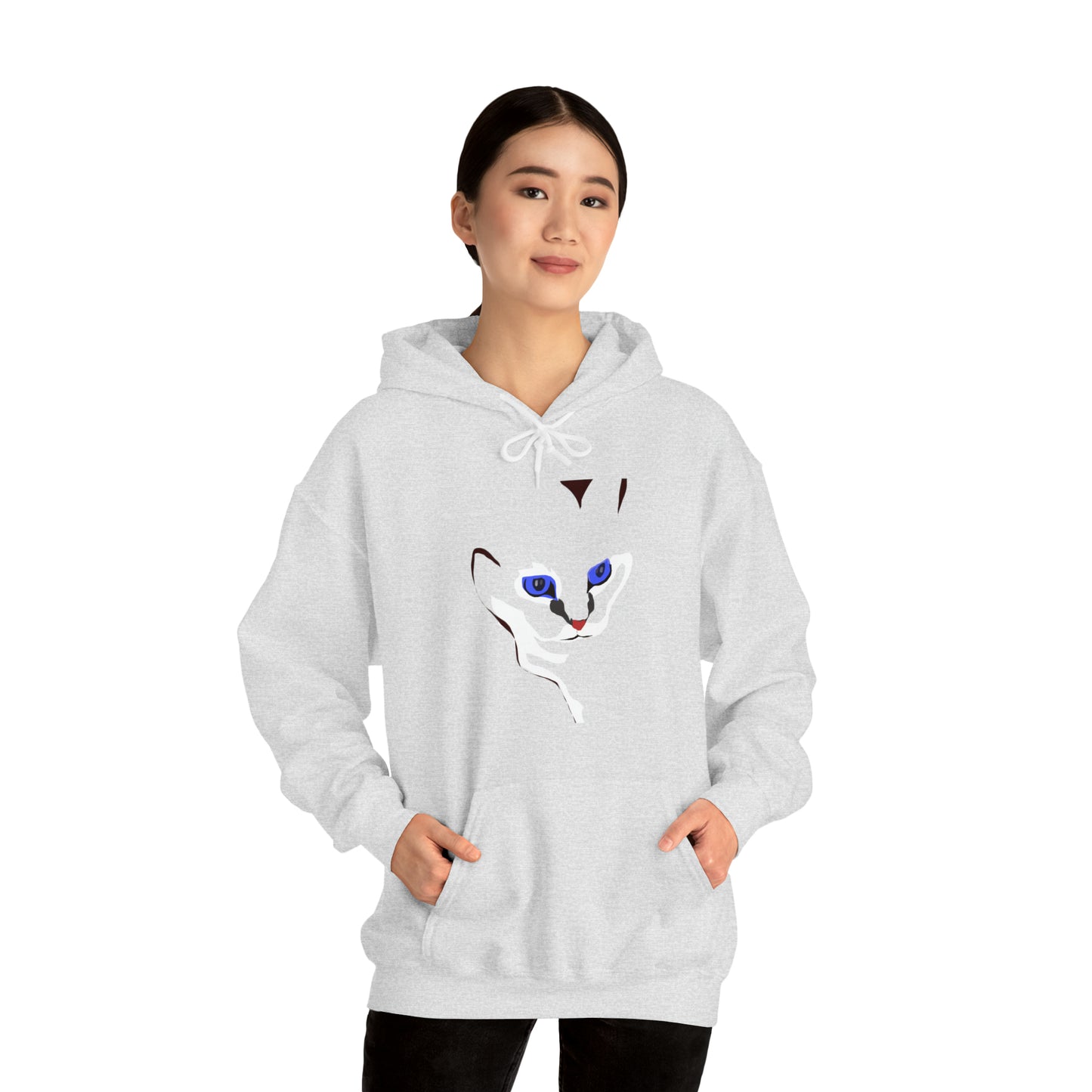 Cat, Unisex Heavy Blend™ Hooded Sweatshirt