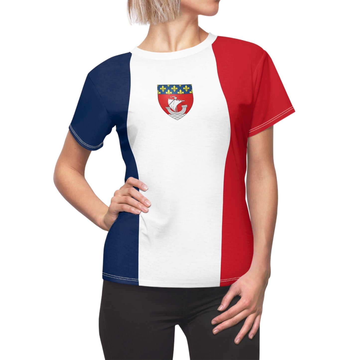 French Flag, Women's Cut & Sew Tee