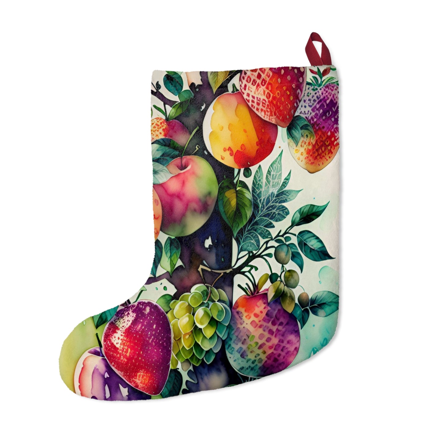 Fruit Watercolor, Christmas Stockings
