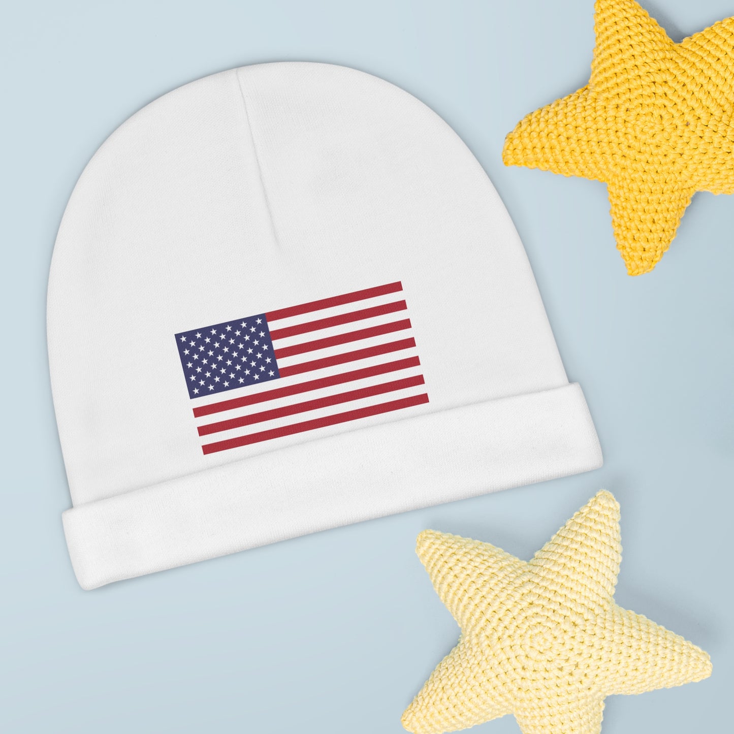 American Flag Baby Beanie