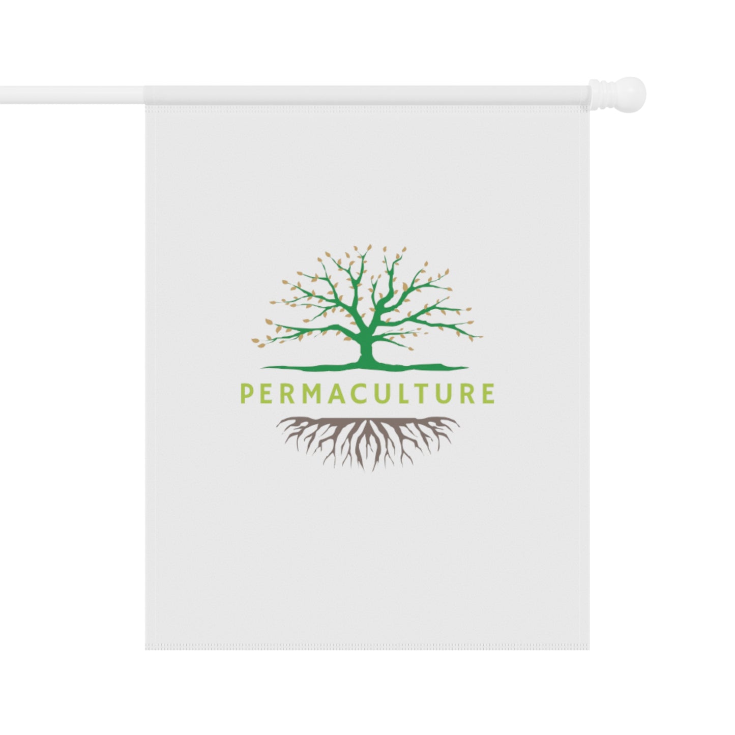 Permaculture, Garden & House Banner, White
