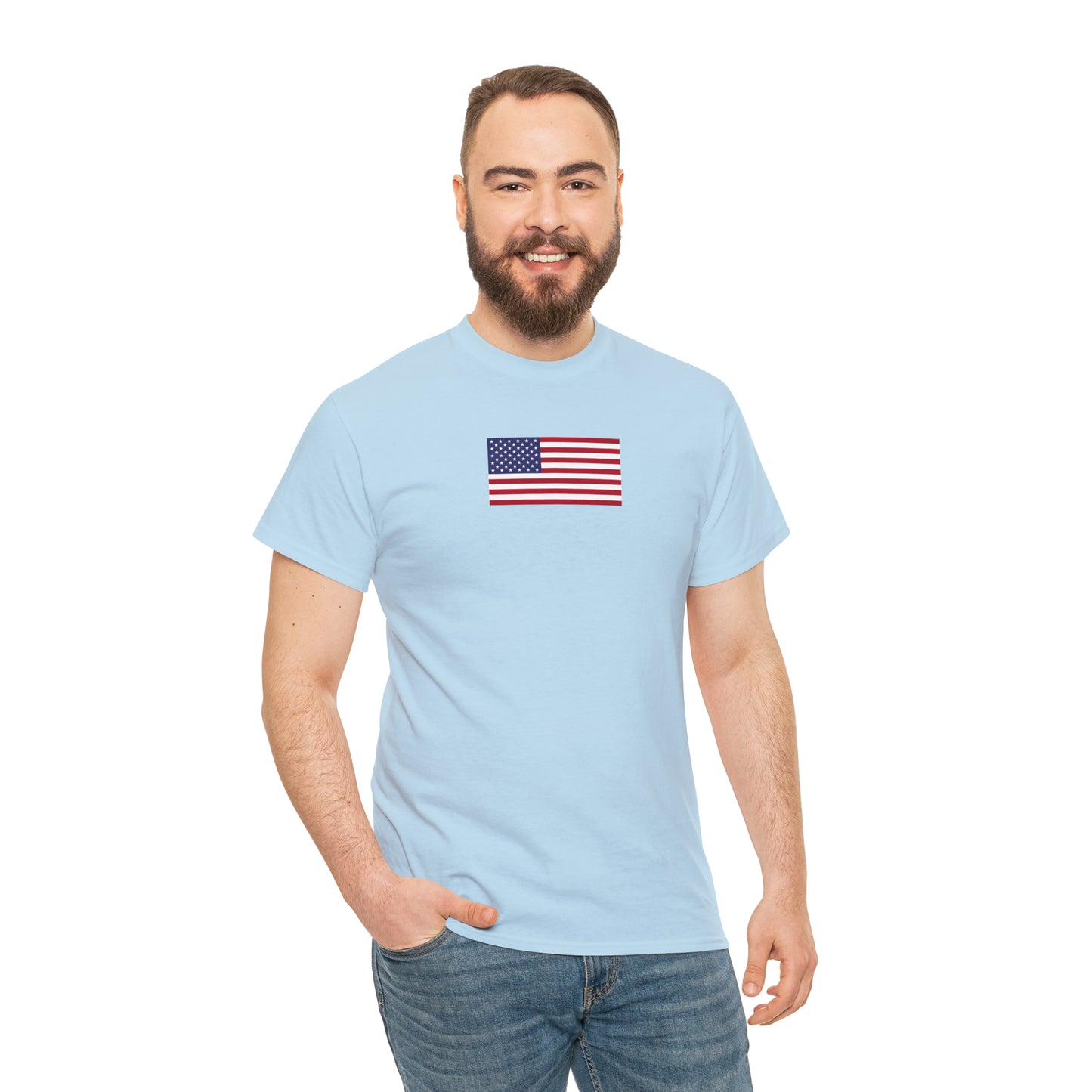 American Flag Unisex Heavy Cotton Tee