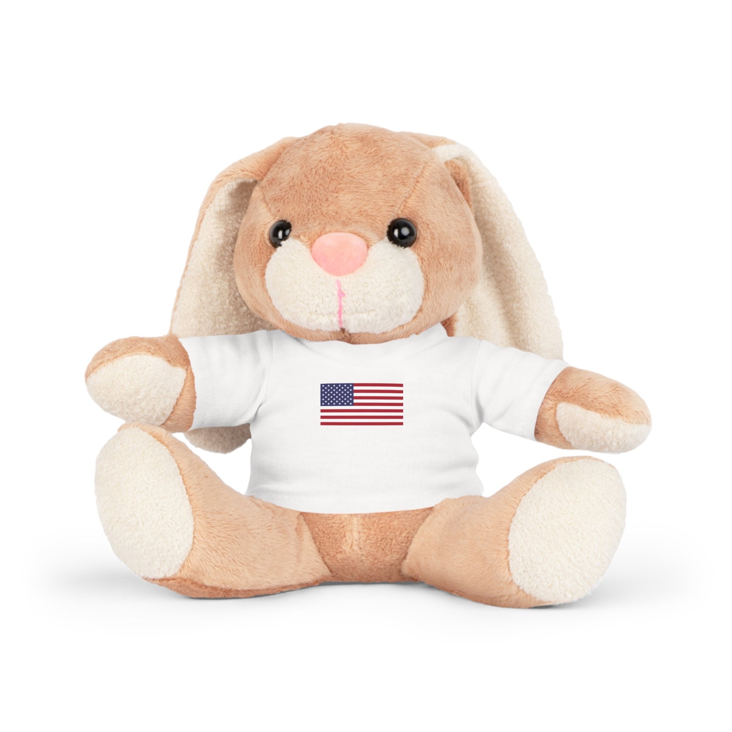Plush Toy with American Flag Shirt