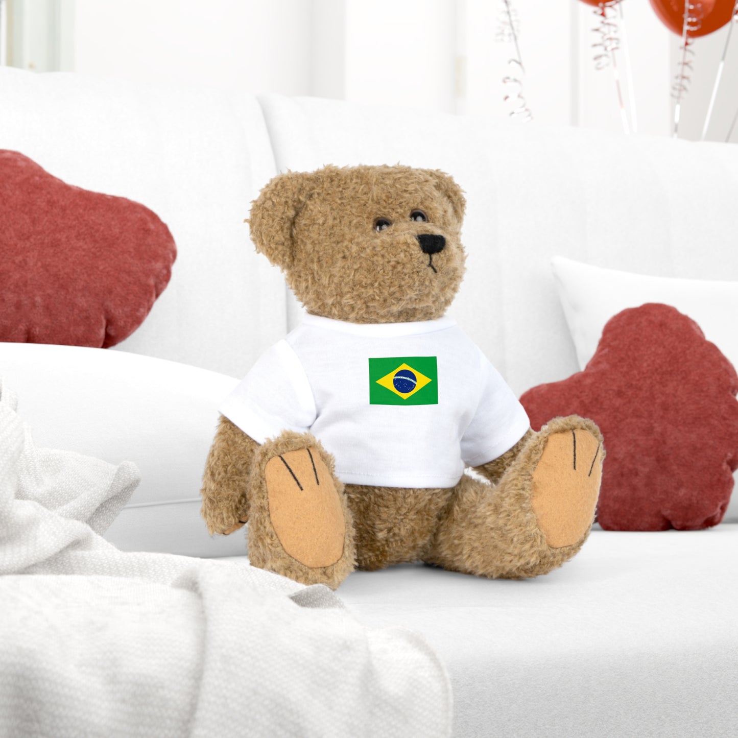 Plush Toy with a Brazil Shirt