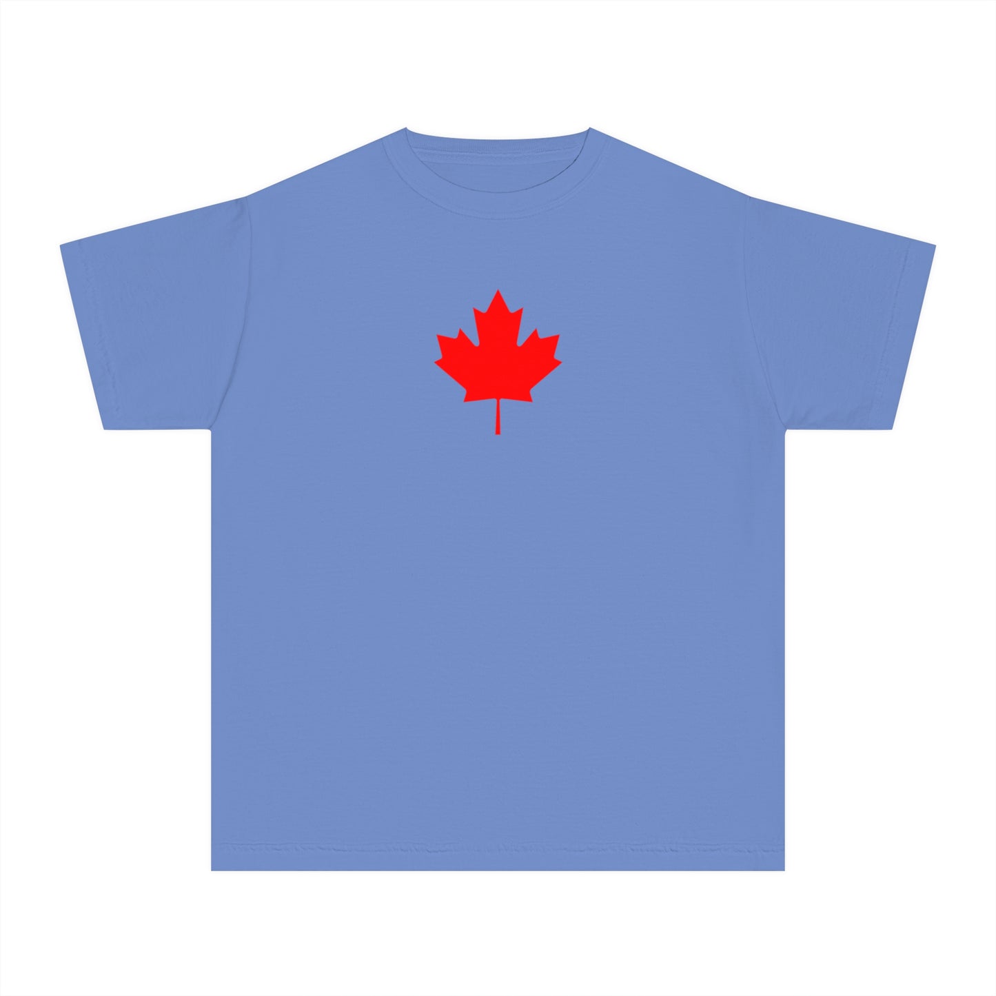 Youth Midweight Tee, Canadian Maple Leaf