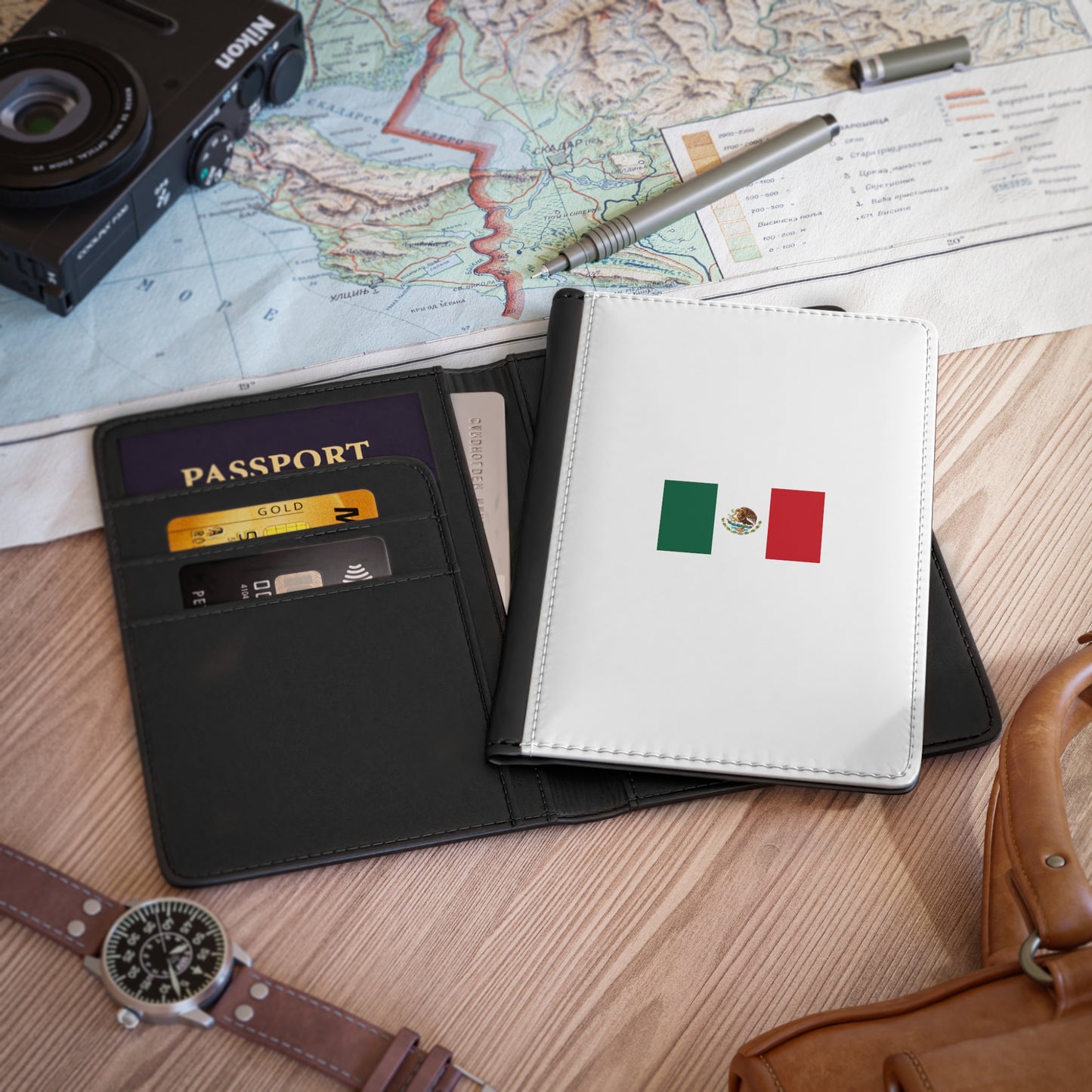 Passport Cover, Mexican Flag