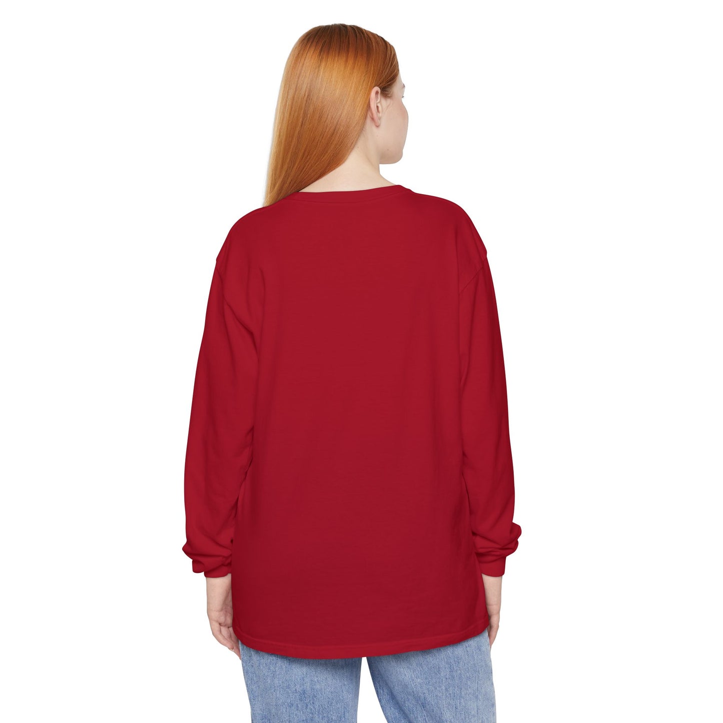 GODDESS INC Garment-dyed Long Sleeve T-Shirt