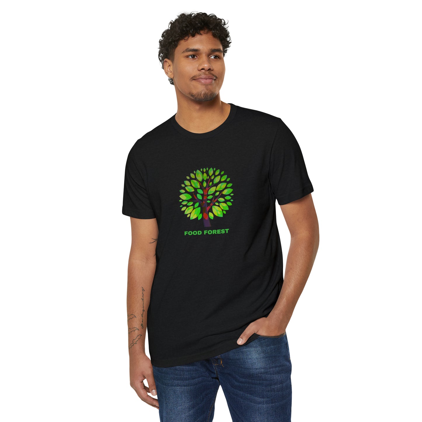 FOOD FOREST, Unisex Recycled Organic T-Shirt