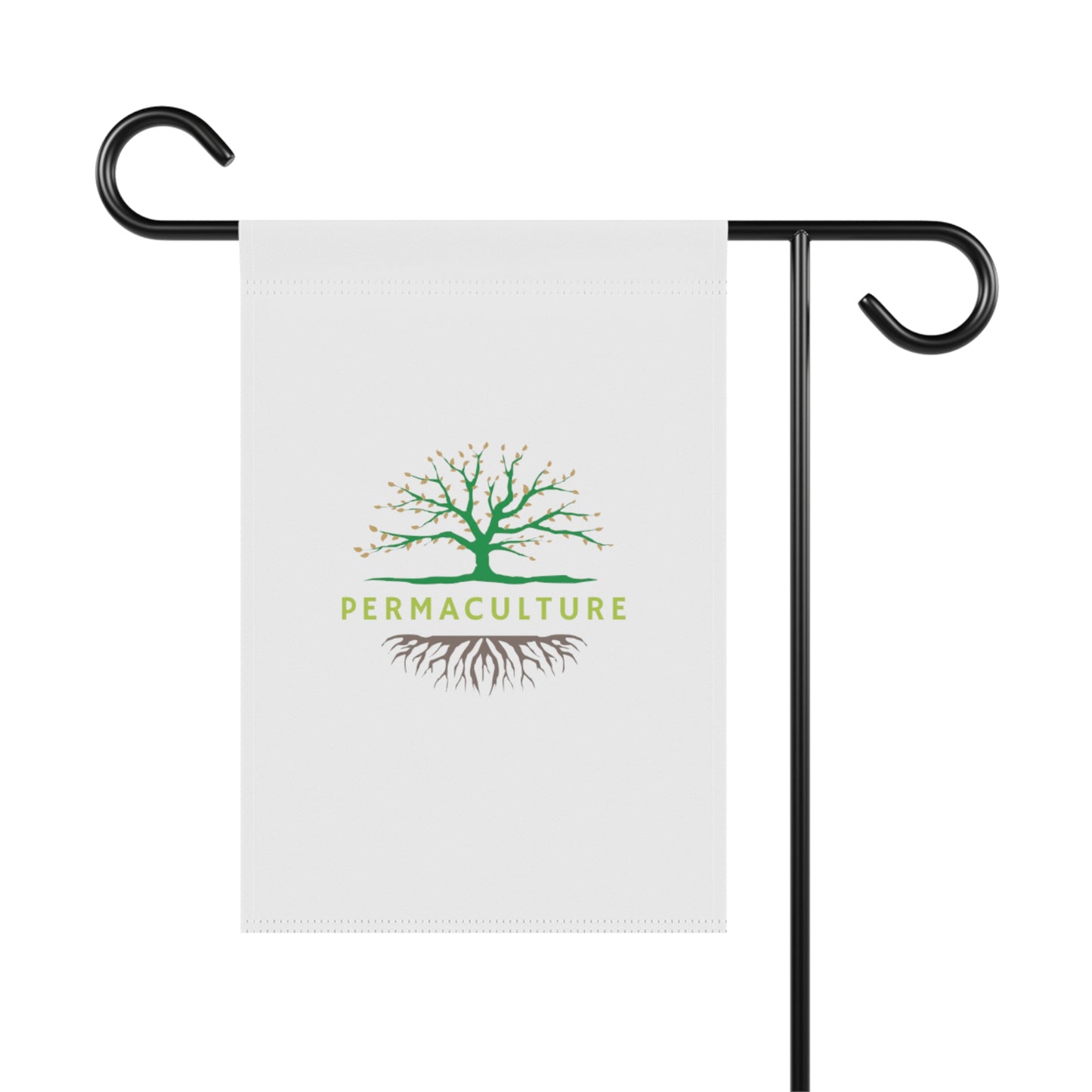 Permaculture, Garden & House Banner, White
