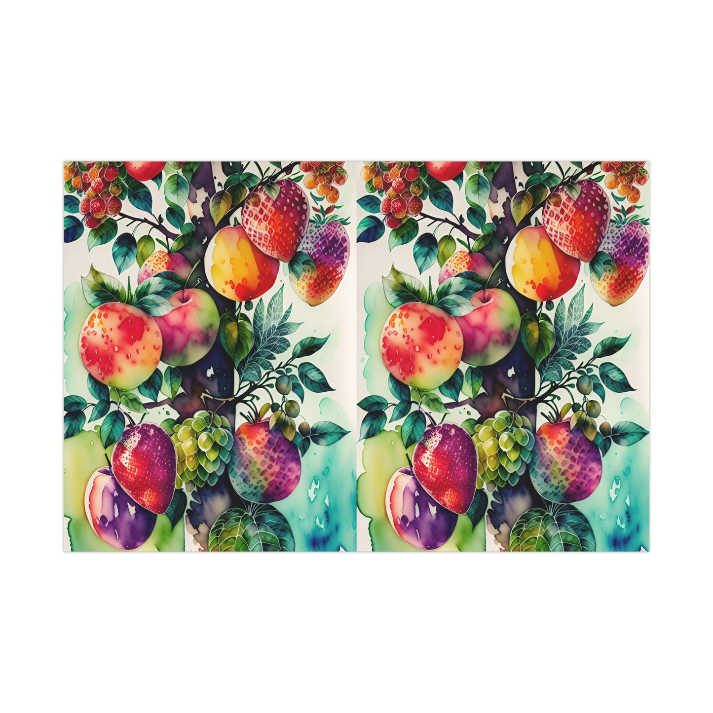 Fruit Watercolor Gift Wrap Paper
