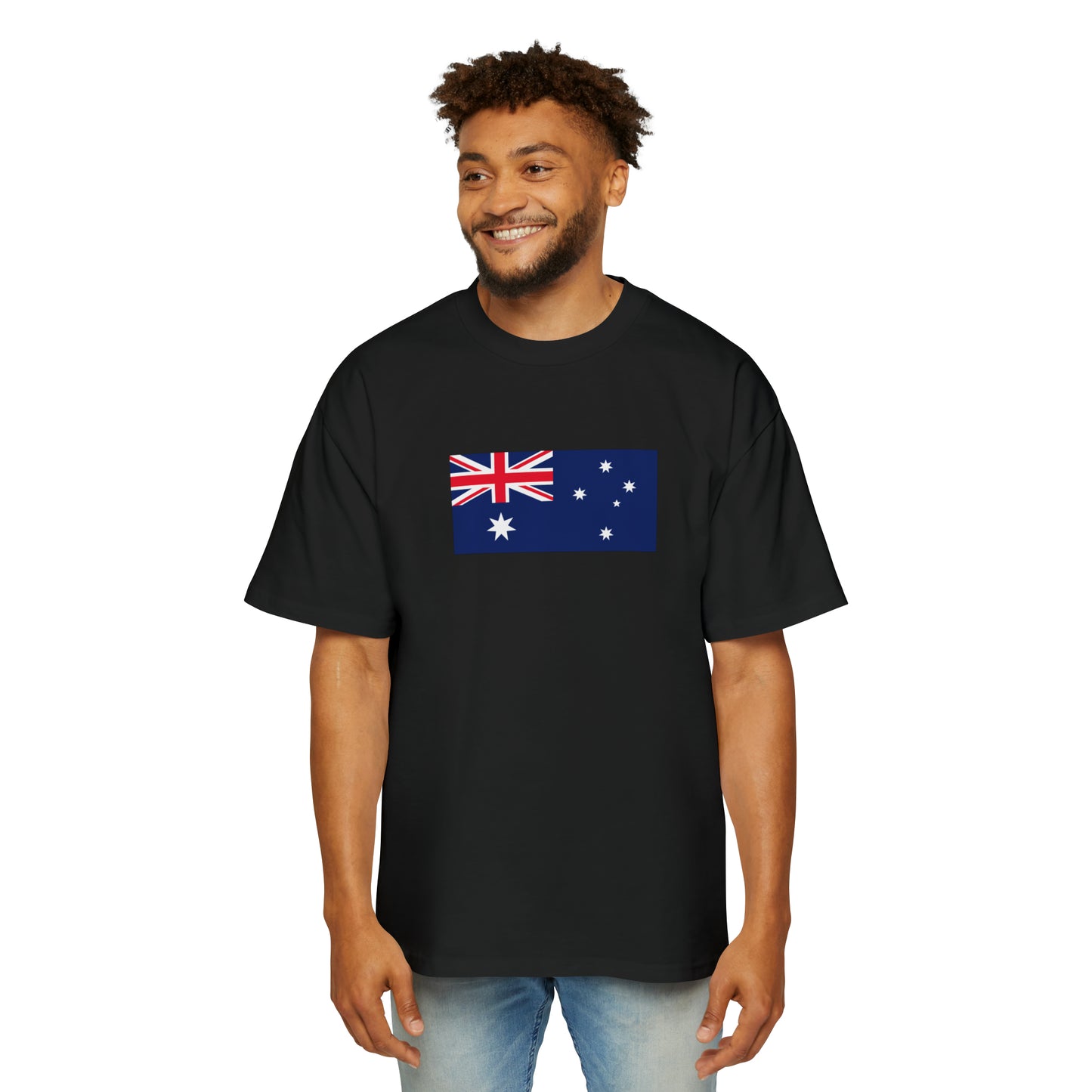 Australian Flag, Men's Heavy Oversized Tee