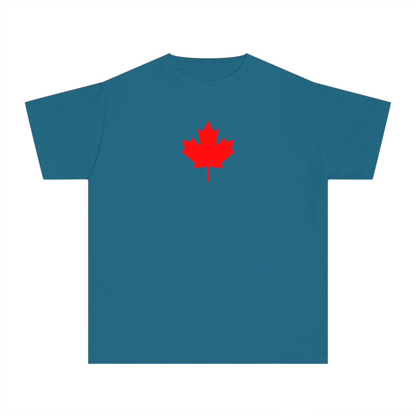 Youth Midweight Tee, Canadian Maple Leaf