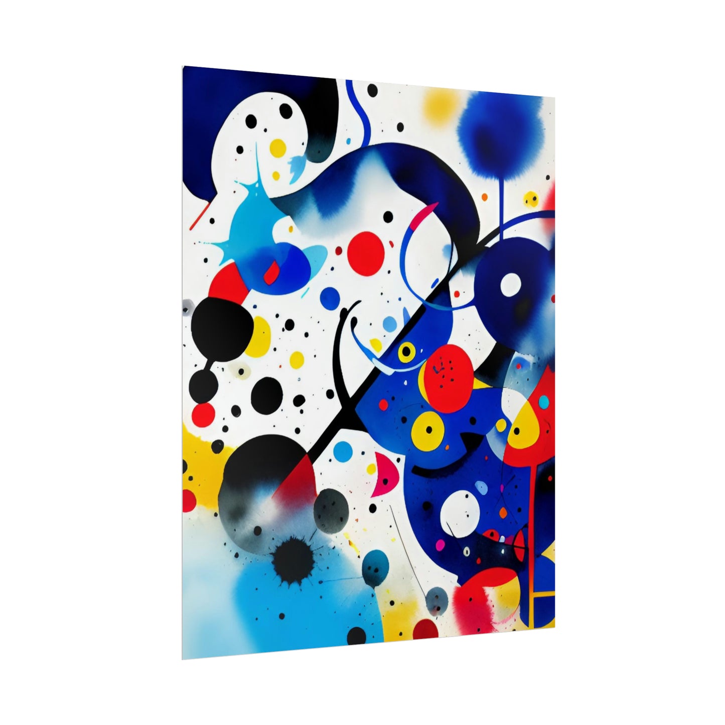 Rolled Poster, Inspired by Miro