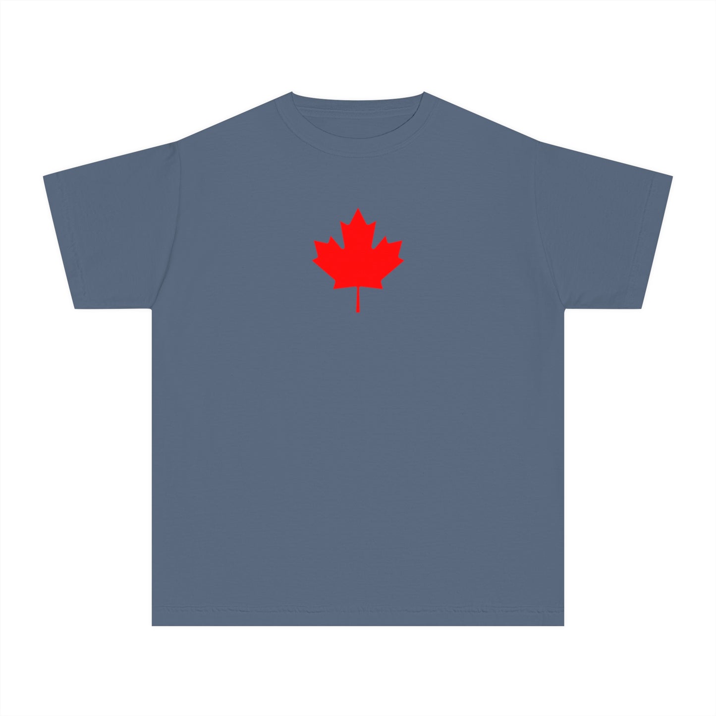 Youth Midweight Tee, Canadian Maple Leaf