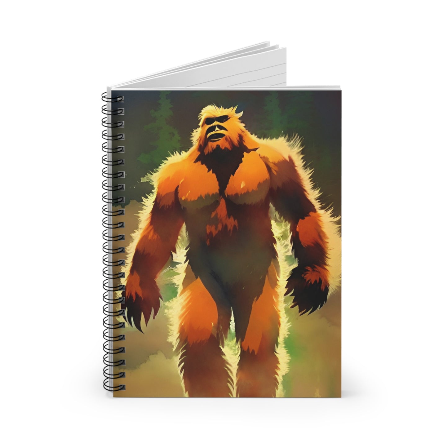 Sasquatch Spiral Notebook, Ruled Line