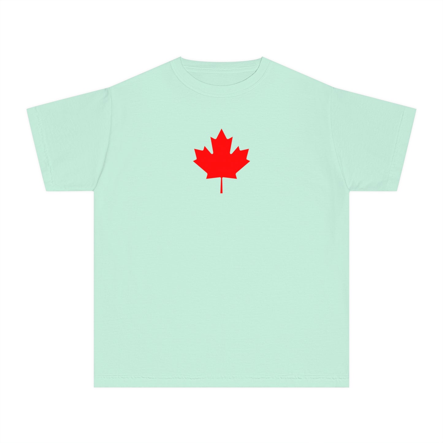 Youth Midweight Tee, Canadian Maple Leaf
