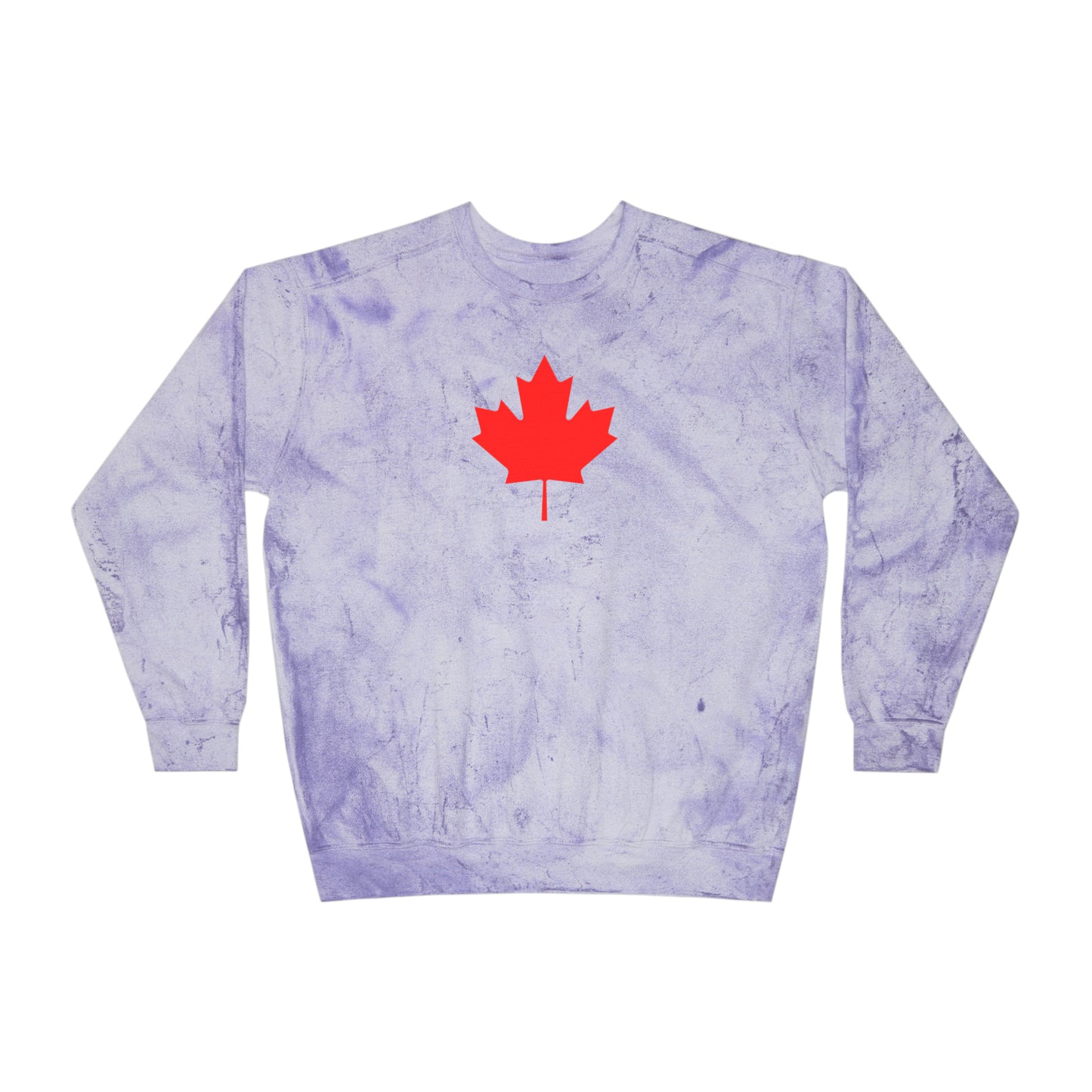 Canadian Maple Leaf, Unisex Color Blast Crewneck Sweatshirt