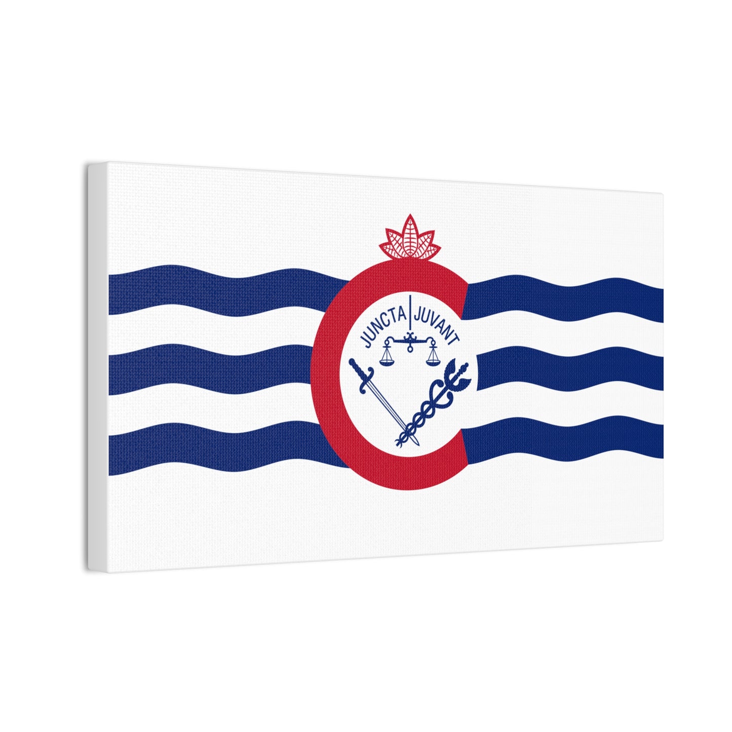 Cincinnati Flag, Canvas Stretched, 0.75"
