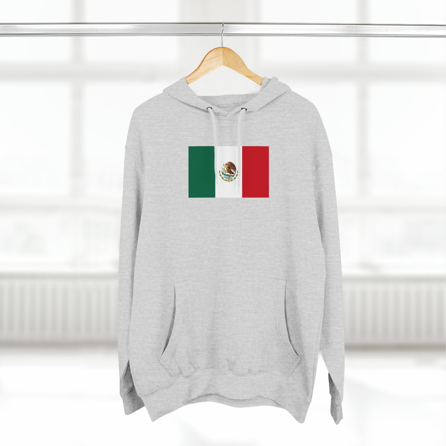 Mexican Flag, Unisex Premium Pullover Hoodie