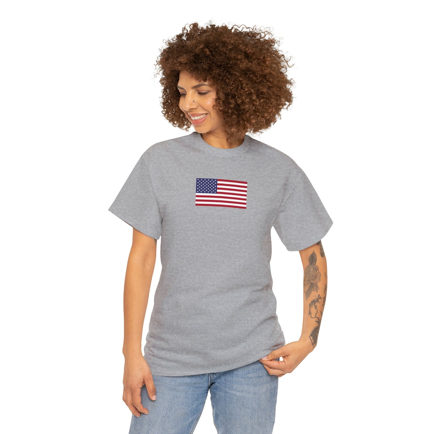American Flag Unisex Heavy Cotton Tee