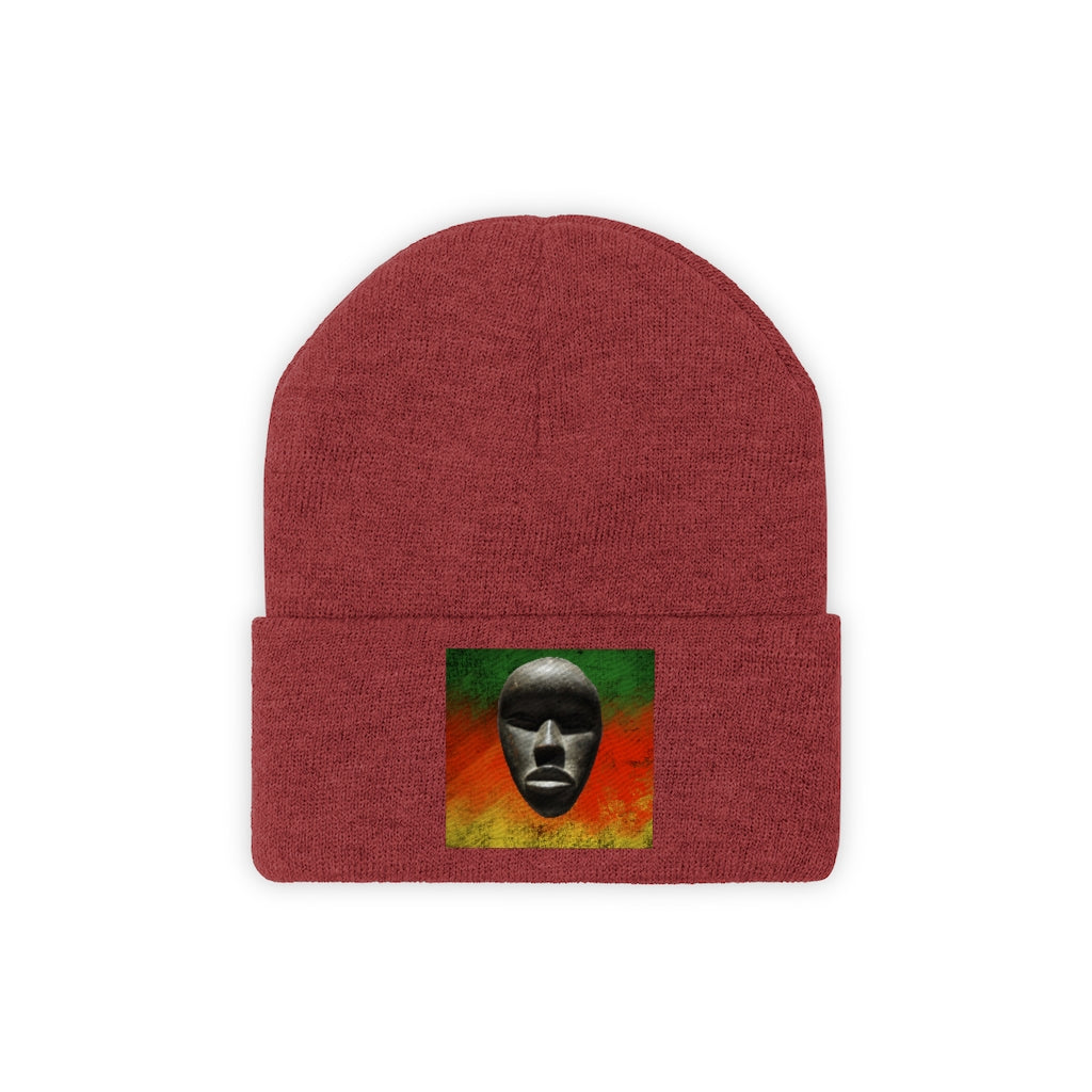 African Mask - Knit Beanie