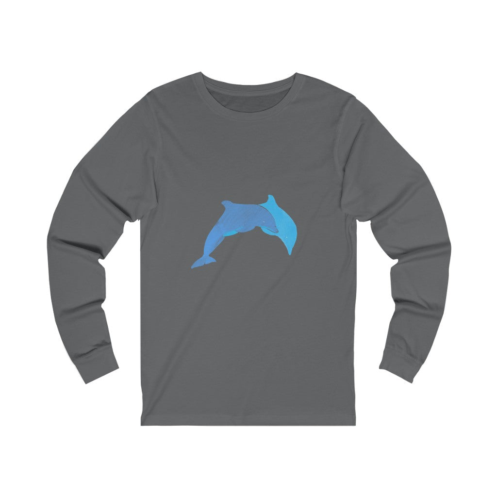 Unisex Jersey Long Sleeve Tee - Dolphins