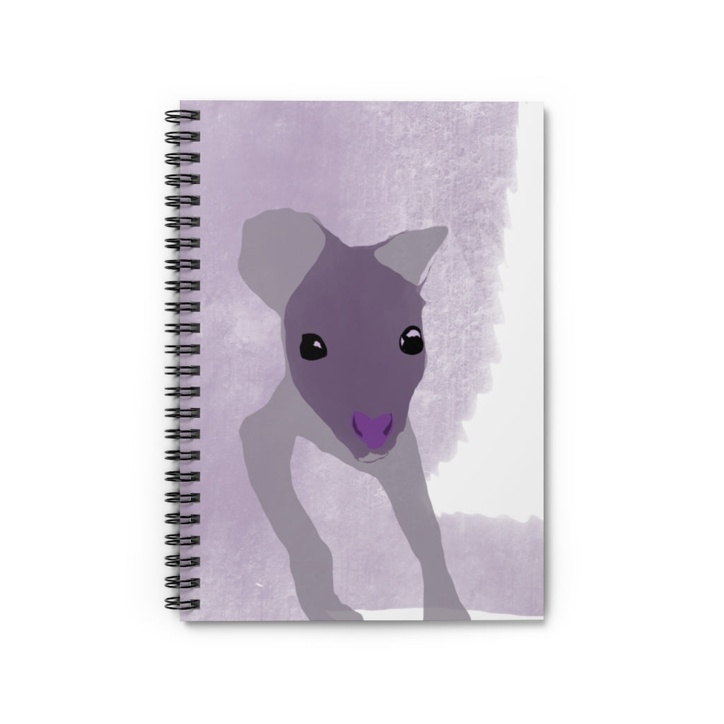 Baby Kangaroo - Spiral Notebook - Ruled Line