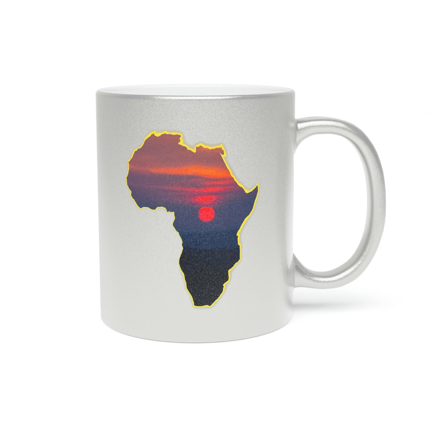 AFRICA - Metallic Mug (Silver\Gold)