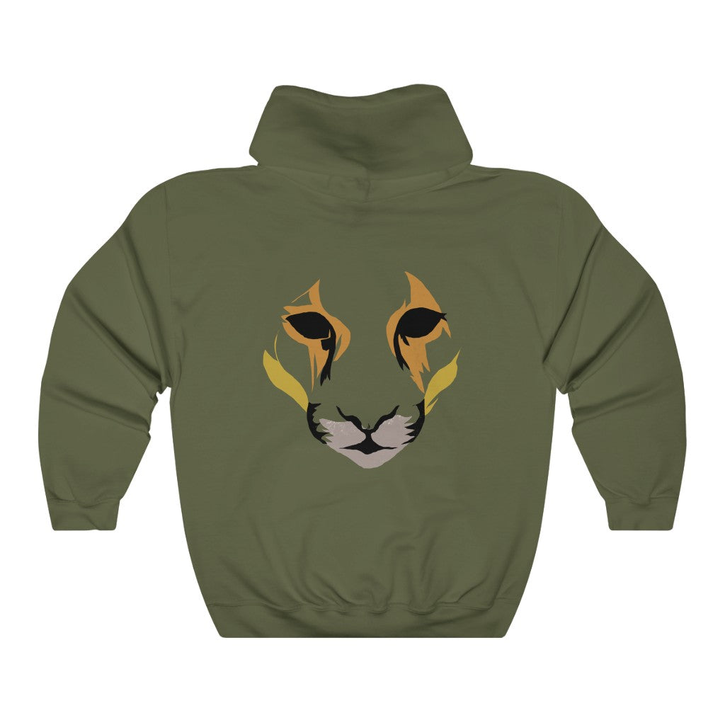 Cat Face - Heavy Blend™ Hooded Sweatshirt
