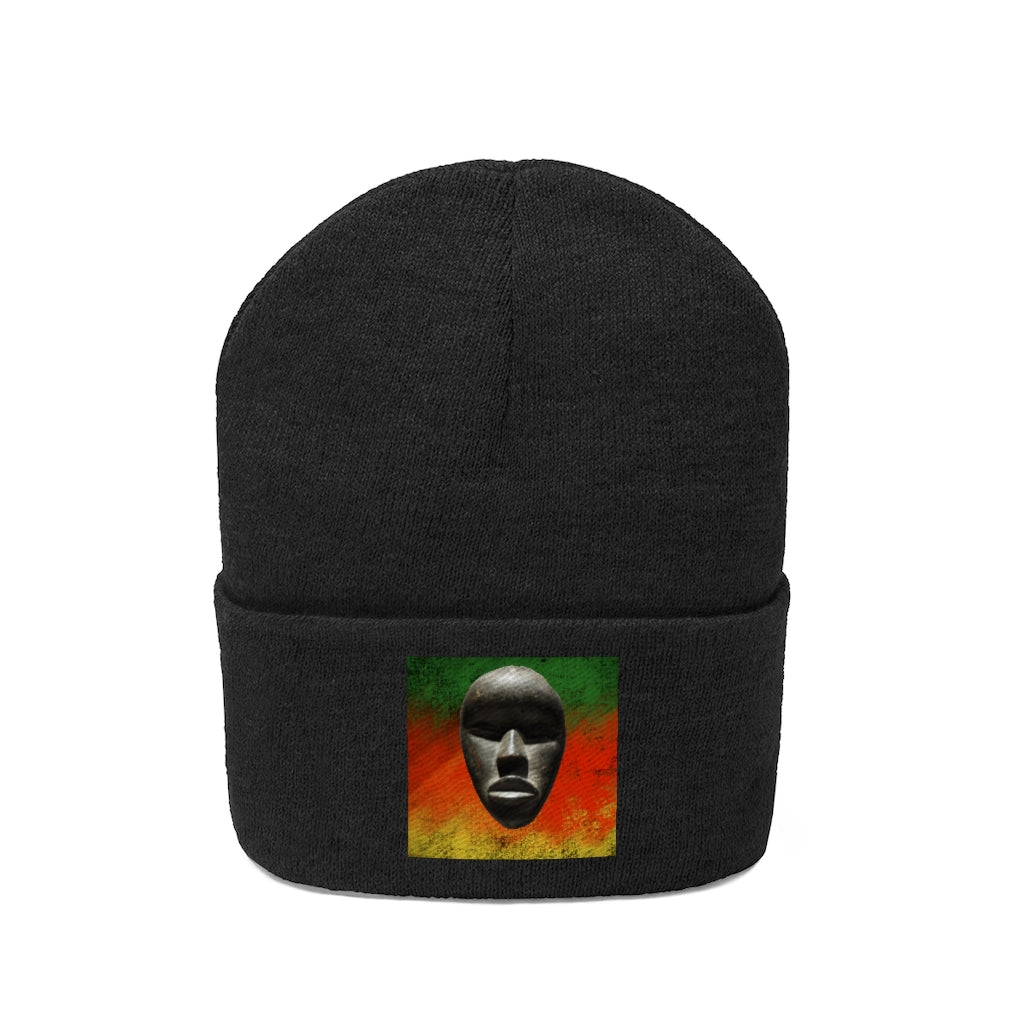 African Mask - Knit Beanie