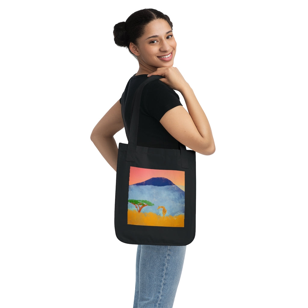Organic Canvas Tote Bag - African Scene