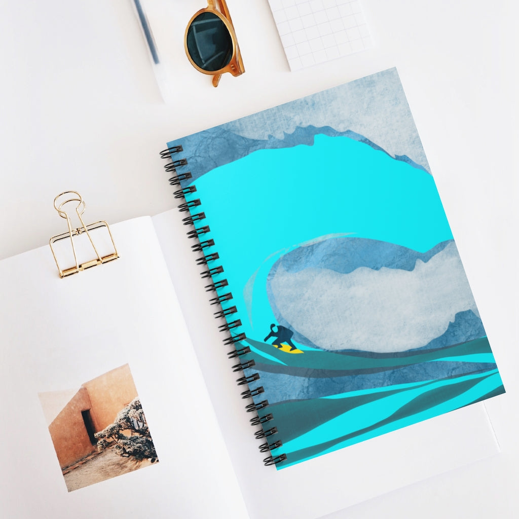 Surfer Spiral Notebook - Ruled Line