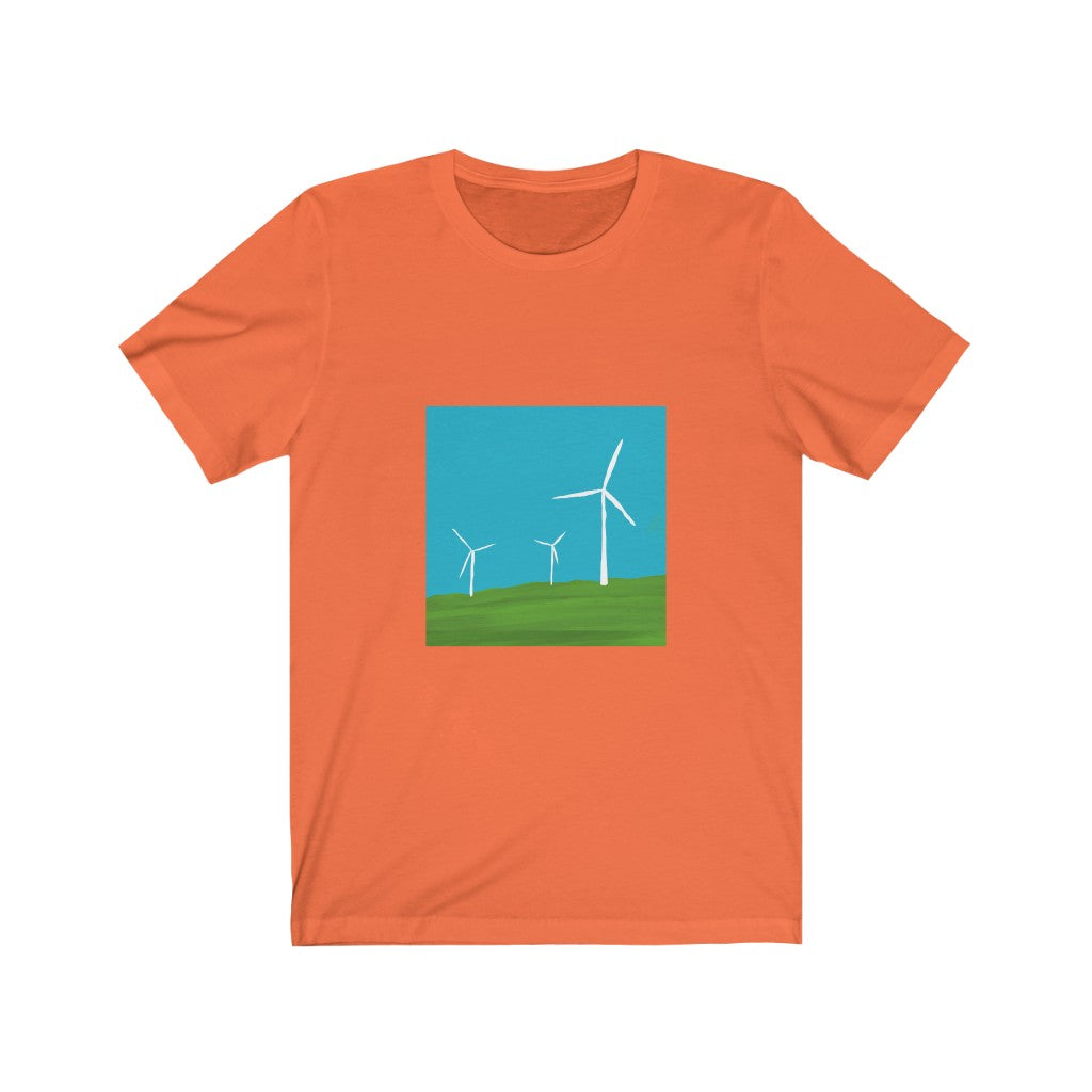 Unisex Jersey Short Sleeve Tee - Wind Turbines