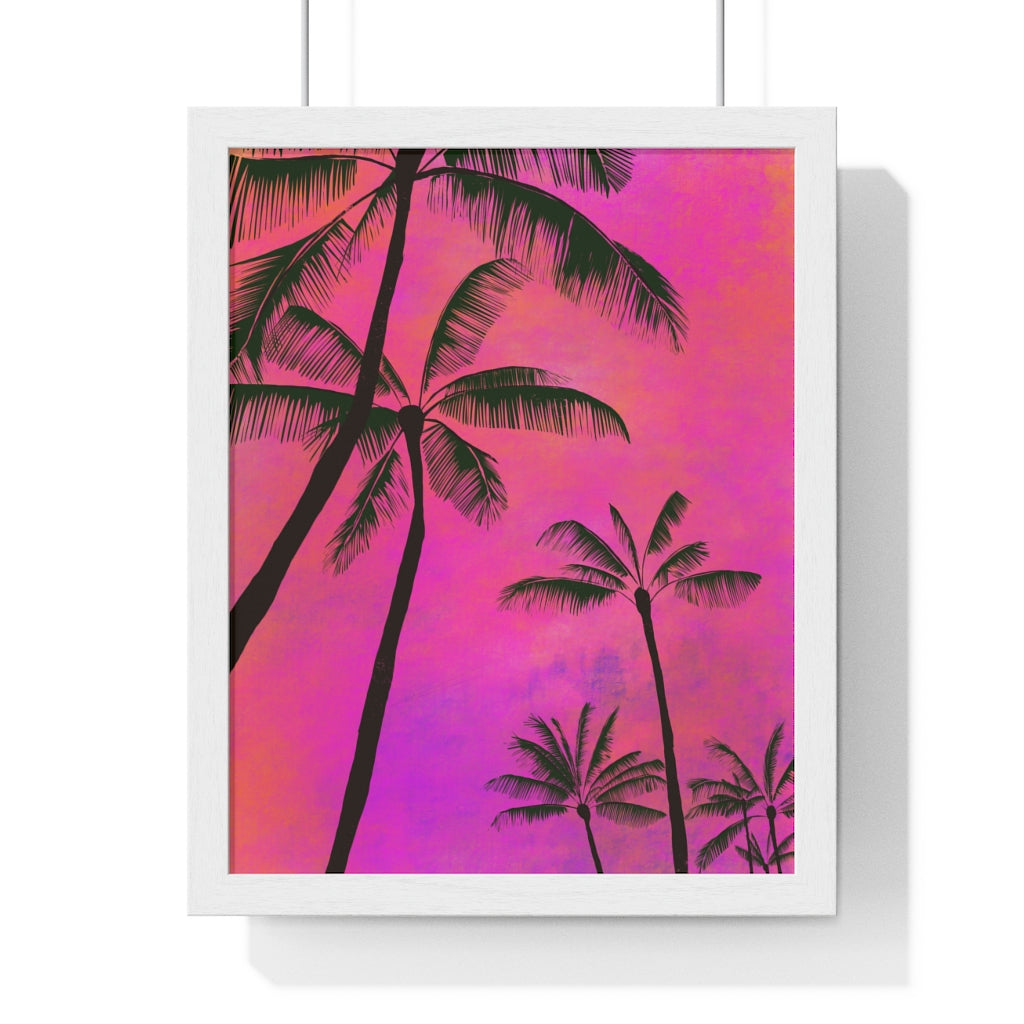 Palm Trees - Premium Framed Vertical Poster