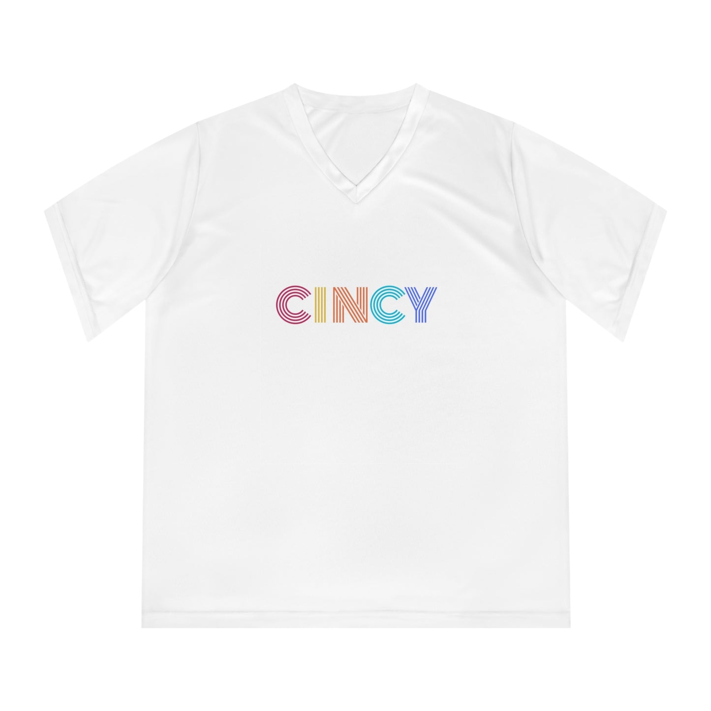 Women's Performance V-Neck T-Shirt - CINCY