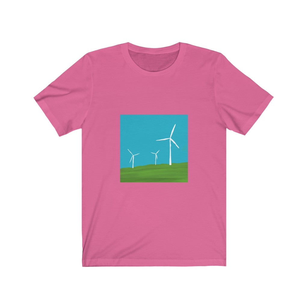 Unisex Jersey Short Sleeve Tee - Wind Turbines