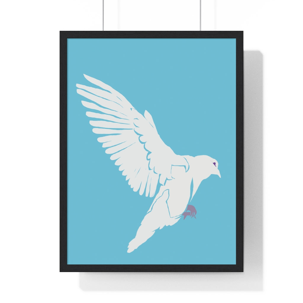 Dove of Peace - Premium Framed Vertical Poster