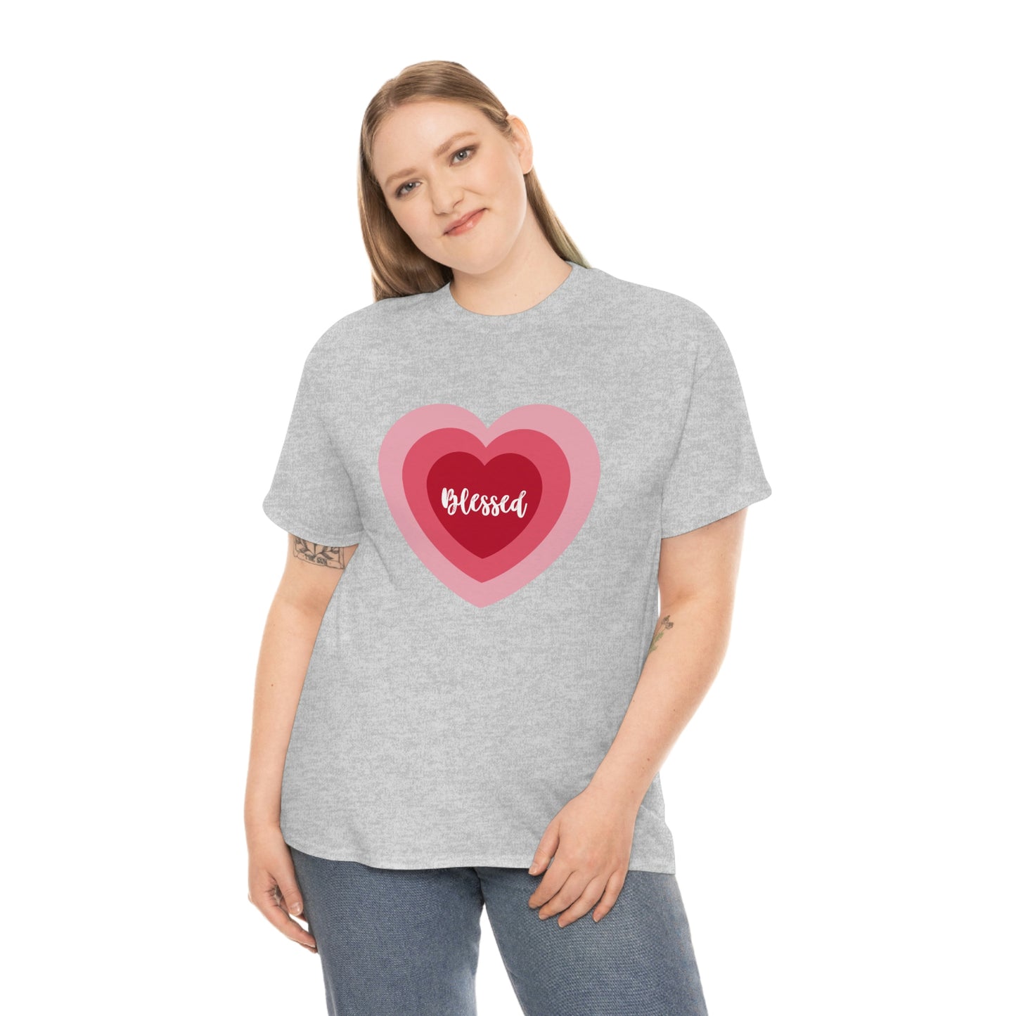 Blessed Heart - Unisex Heavy Cotton Tee