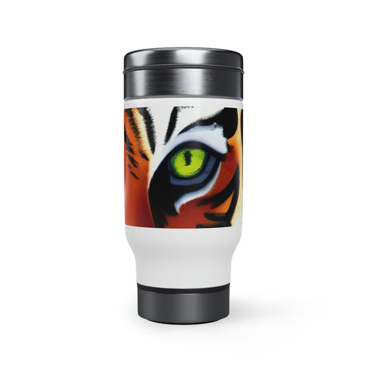 TIGER - Stainless Steel Travel Mug with Handle, 14oz