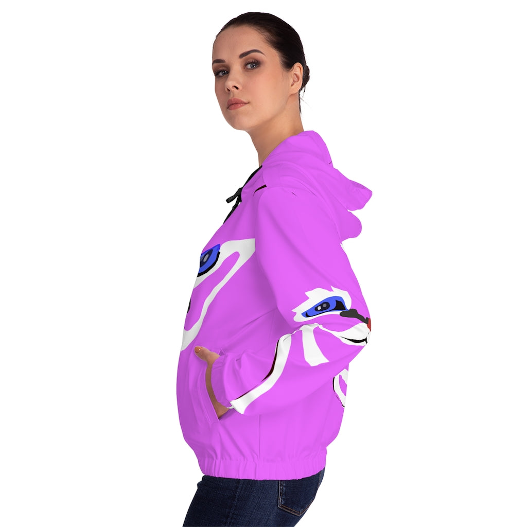 Women’s Full-Zip Hoodie (AOP) - Cat Design