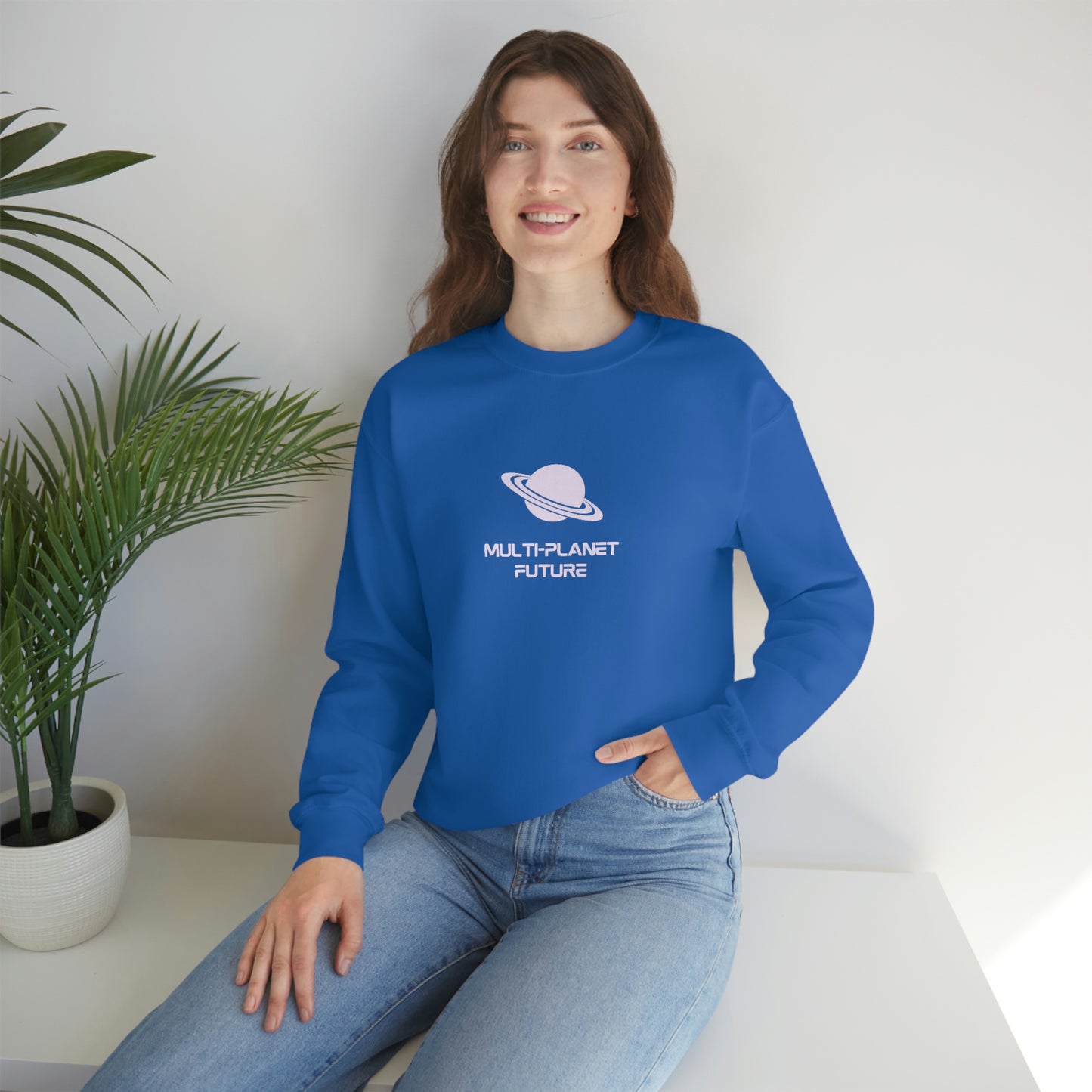 MULTI-PLANET FUTURE - Unisex Heavy Blend™ Crewneck Sweatshirt