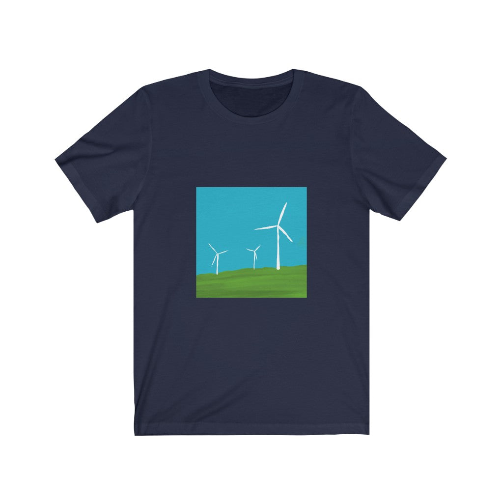 Unisex Jersey Short Sleeve Tee - Wind Turbines