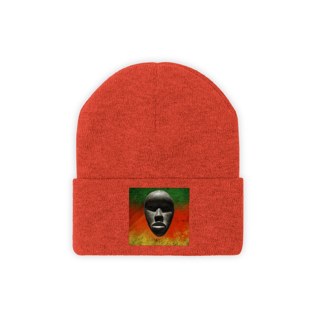 African Mask - Knit Beanie