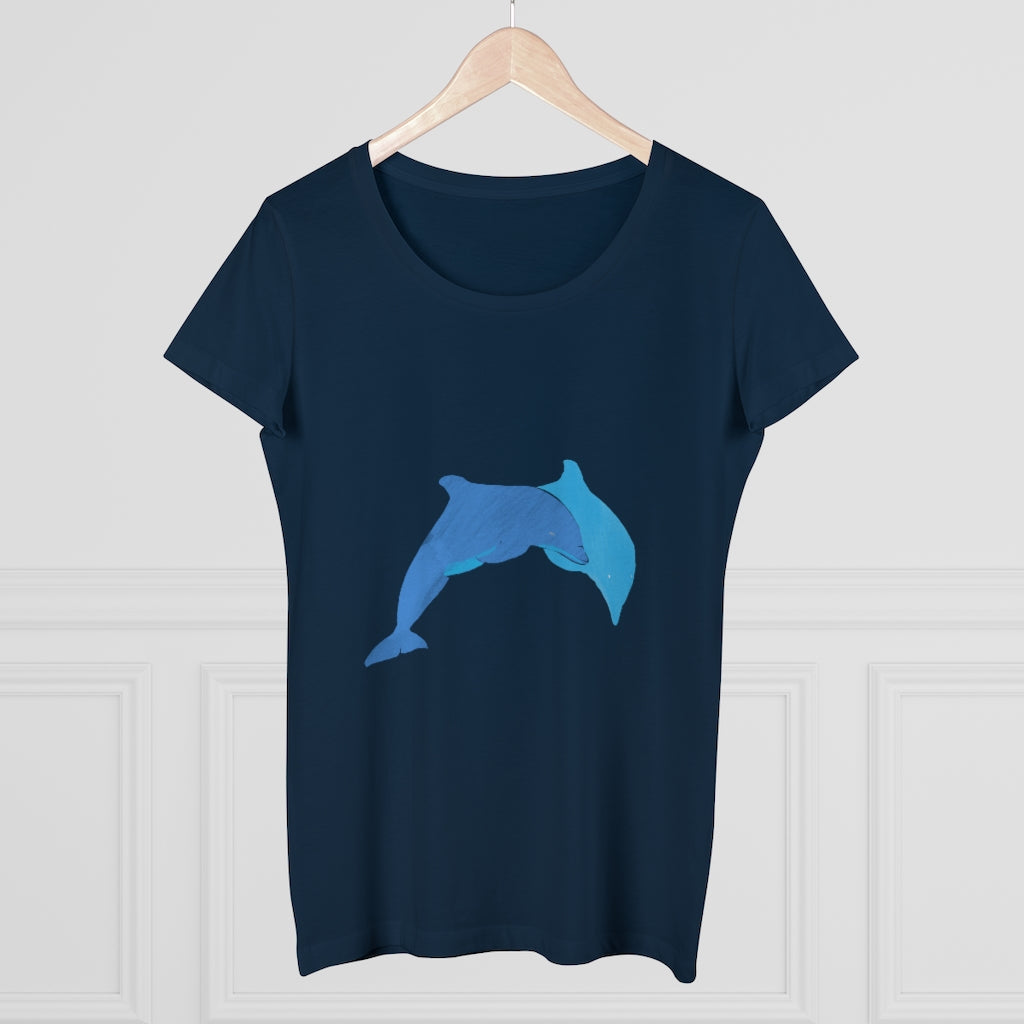 Organic Women's Lover T-shirt - Dolphins