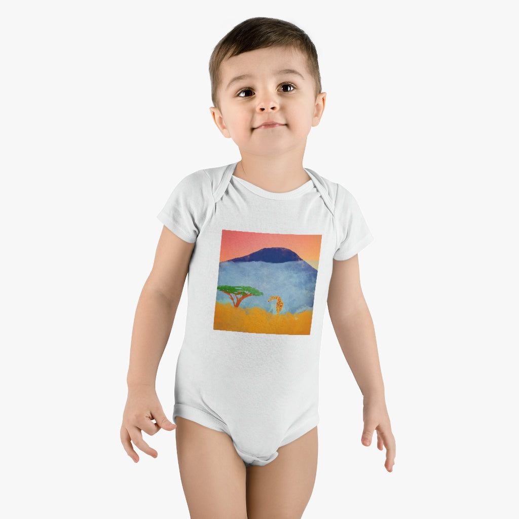 African Scene - Onesie® Organic Baby Bodysuit