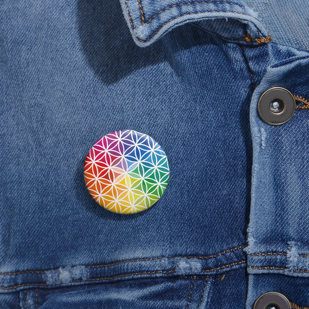 Pin Buttons - Flower of Life